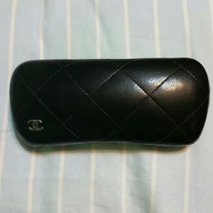 AUTHENTIC Chanel Quilted Glasses Case Italy