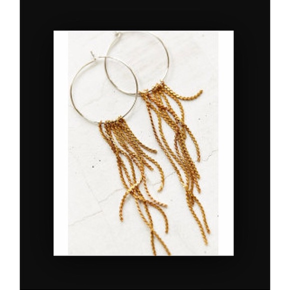 Gold earrings
