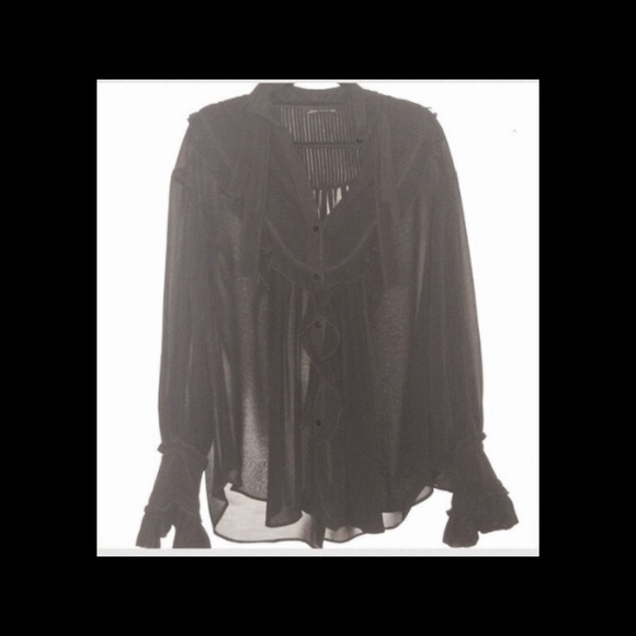 zara shirt black