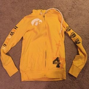 Victoria's Secret Iowa Hawkeye zip up hoodie.