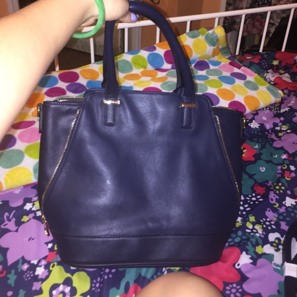 Navy blue little tote