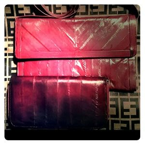 Eel Skin Purse and wallet.