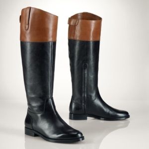 Enzo Angiolini "Ellerby" Two-tone Riding Boots