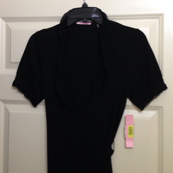 Black Wrap Dress Brand New Beautiful