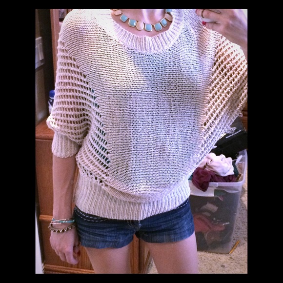 Loose knit oversized sweater