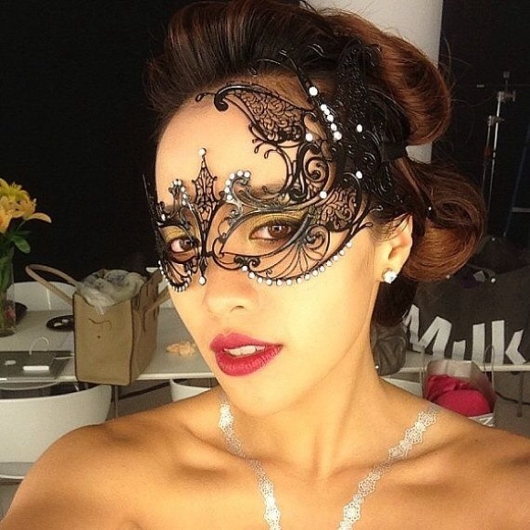 Elegant lasercut 3D butterfly masquerade ball mask