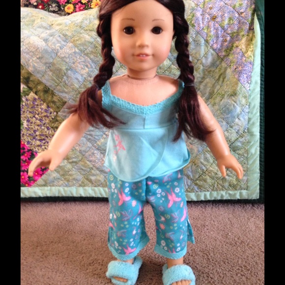 American Girl Jess's pajamas and slippers