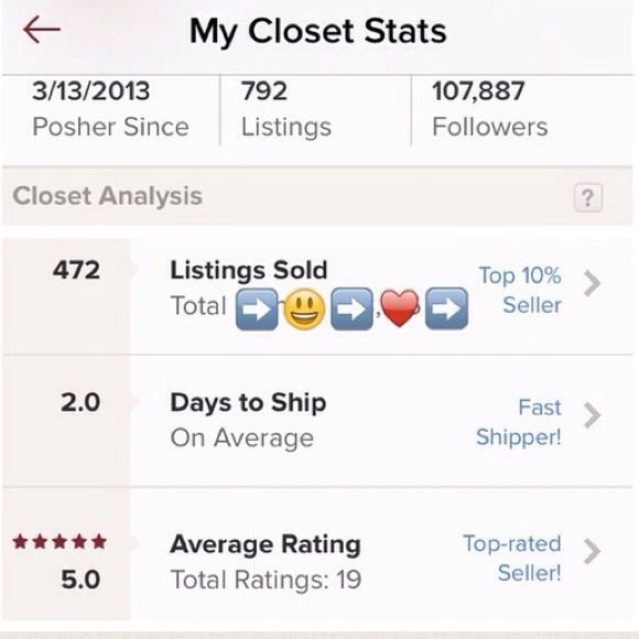 Over 500 Sales+5🌟Rating= No Hassle Poshing 😊👍♥️ - Picture 3 of 3