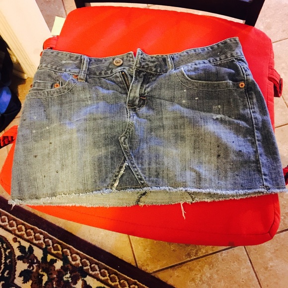 American eagle Jean skirt (6)