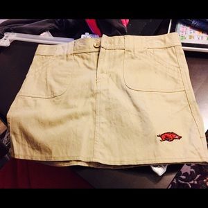 Razorback khaki skirt