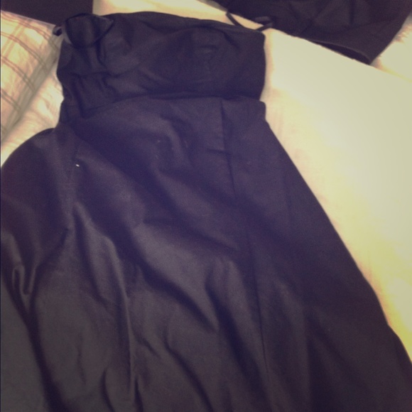 Strappless Black Gap Sundress