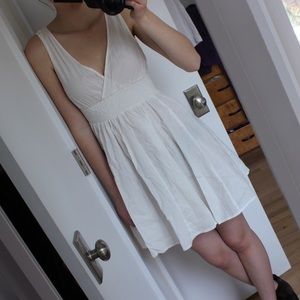 H&M White Cross Front Dress