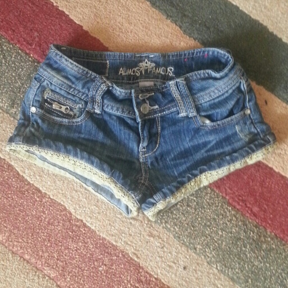 Short denim shorts