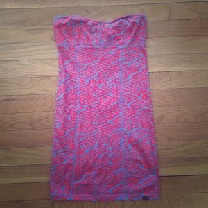 Tribal print body con dress