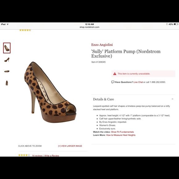 Calf hair peep toe - Picture 4 of 4