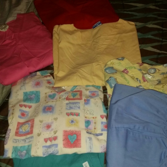These are closer pictures of the scrubs for sale