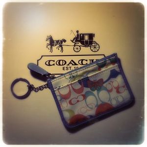 Coach Mini Skinny Coin Purse/Key Fob