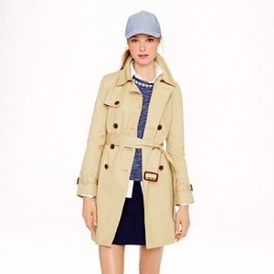 J crew khaki colored trench coat
