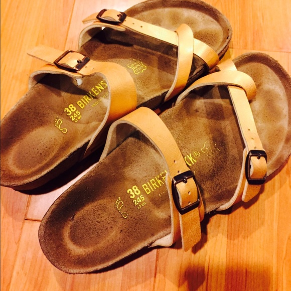 Gold Birkenstocks