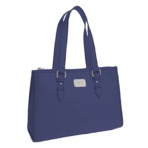 NINE WEST Top Seam Satchel Handbag Navy