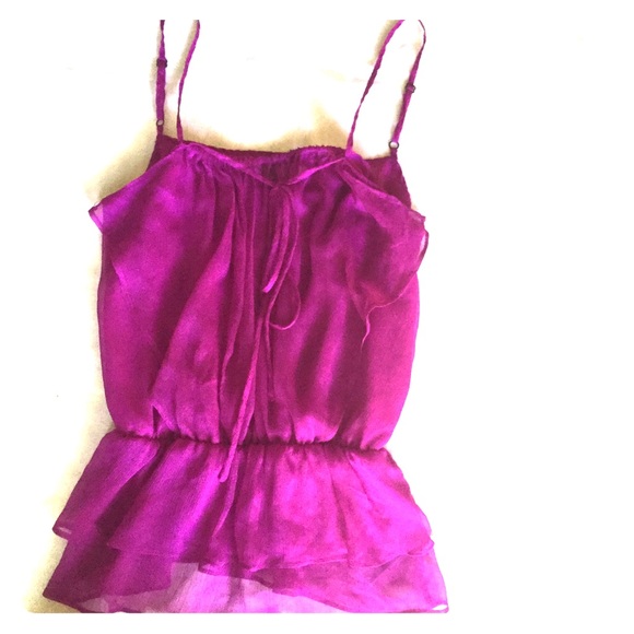 F21 sz XS spaghetti strap ruffle tank