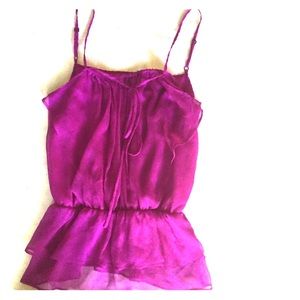 F21 sz XS spaghetti strap ruffle tank