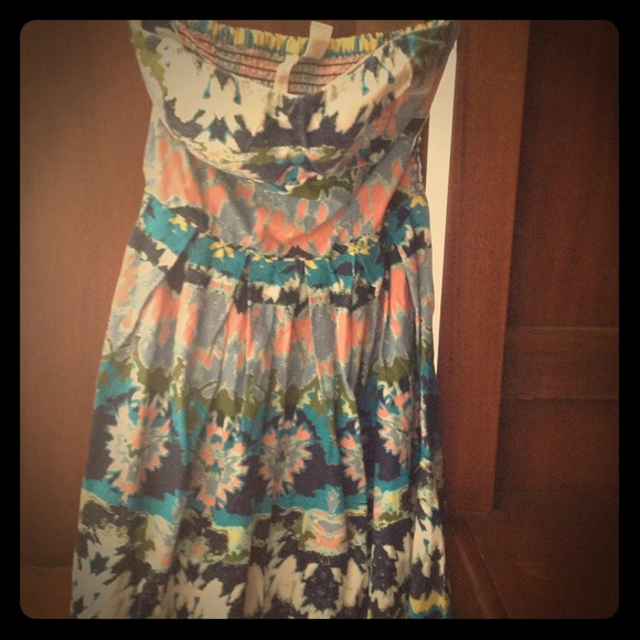 Strapless sun dress