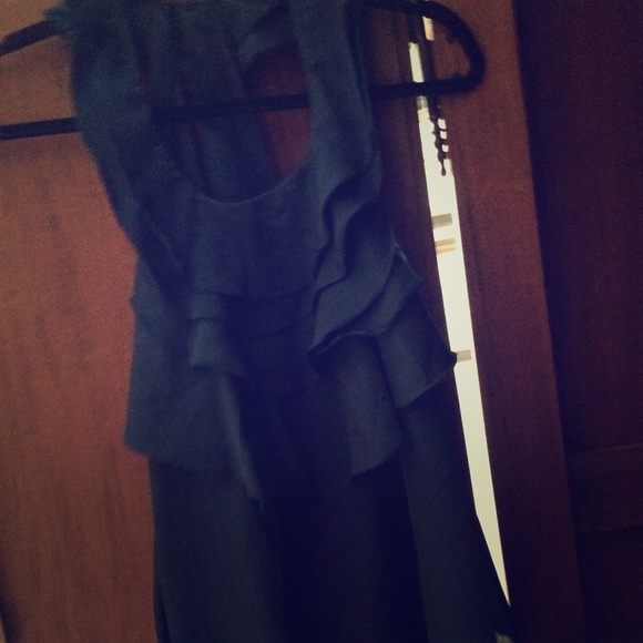 Backless Navy blouse