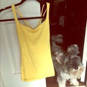 Lululemon free to be tank yellow