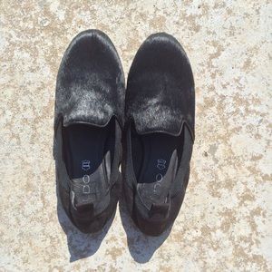 Black suede Aldo shoes in the style Memoli