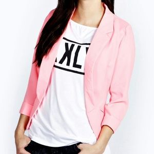 Boohoo pink blazer jacket