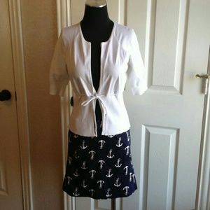 White house Black Market tie Cardigan