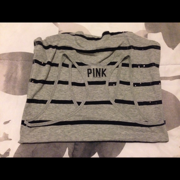 PINK Victoria's Secret Tops - Pink- VS- sparkle tank top