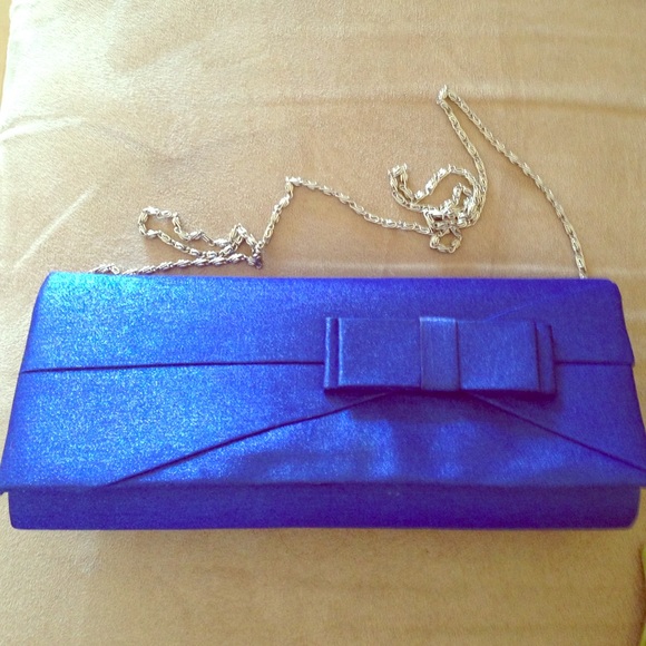 Royal blue clutch