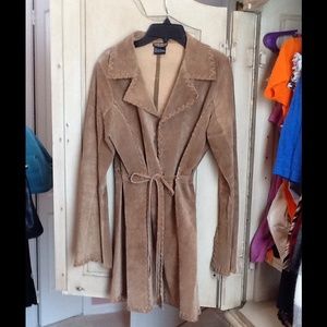 Very cool brown 100% leather Wet Seal jacket