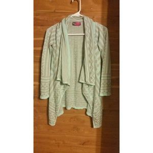 Mint and grey cardigan