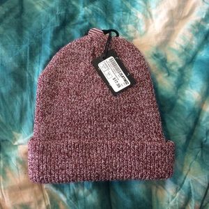 Burgundy beanie