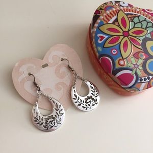 NWT Brighton Sterling Silver Floral Earrings