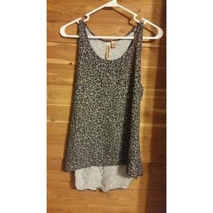 Cheetah print tank top