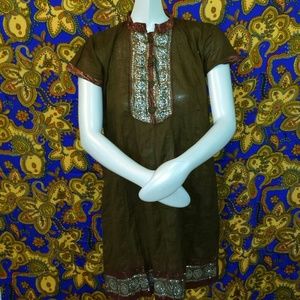 Olive green Handmade dress ** 3 for $12 Deal **