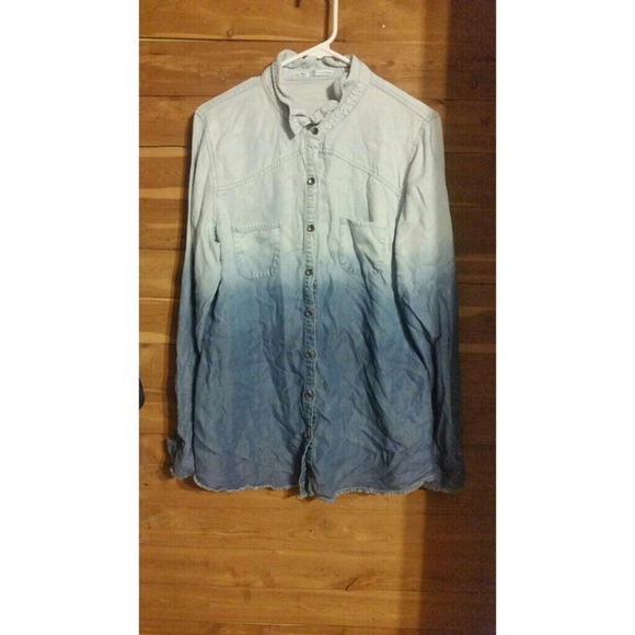 Ombre denim shirt