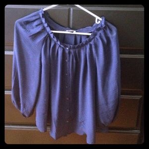 H&M Royal Blue Loose Fitting Size 4 Top