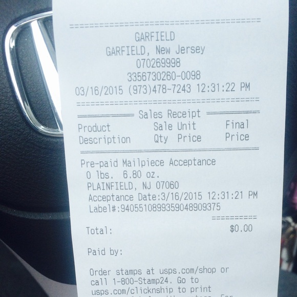 Package Sent! (: - Picture 2 of 2