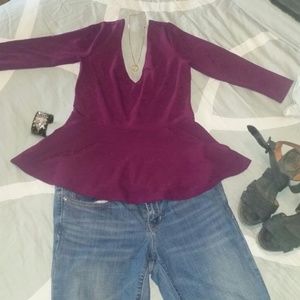 ?PEPLUM SHIRT?spring cleaning ????