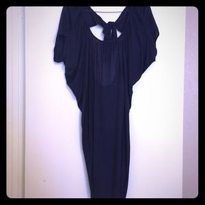 Navy swimsuit cover up