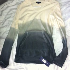 Ombré shirt with hood