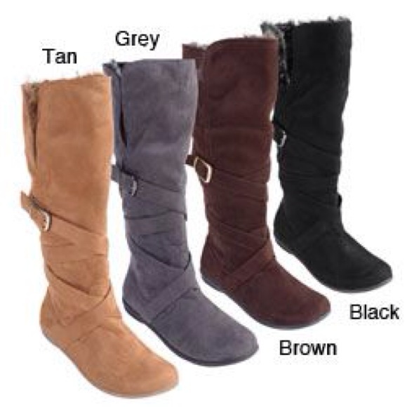 Journee Collection- BLACK, Mid-Calf, Suede Boots!