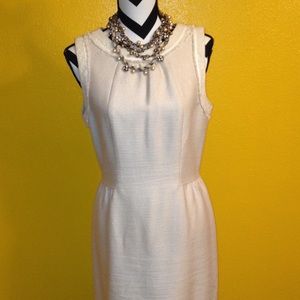 Cream linen dress