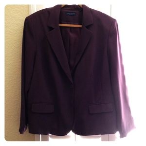 NWOT Karen Scott Women Blazer in Purple/Mauve