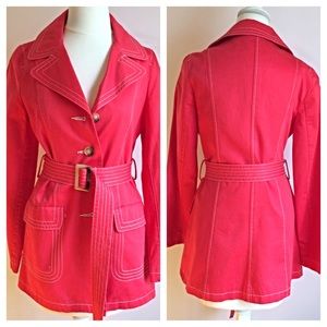 Old Navy Jackets & Coats - OLD NAVY Coral Trench Coat Small Old Navy Jackets & Coats - OLD NAVY Coral Trench Coat Small